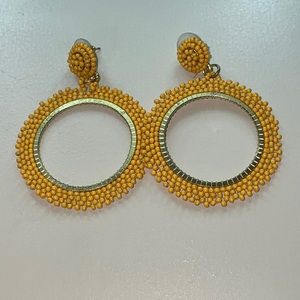 Yellow Dangling Earrings